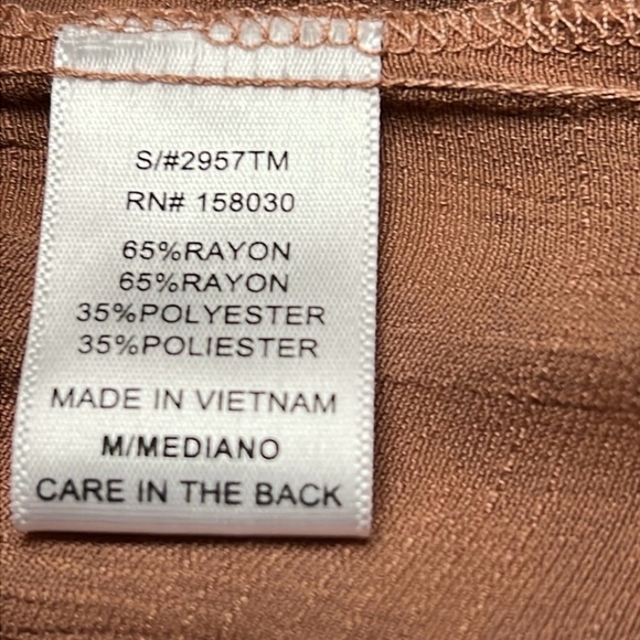 LOVE TREE ~ Bohemian Mocha Kimono with Embroidered Trim size M - Picture 5 of 7